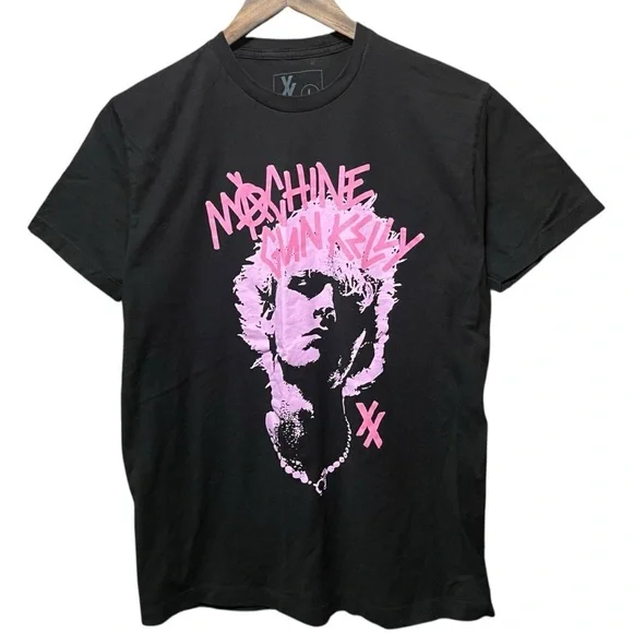 Machine Gun Kelly graphic short sleeve crewneck tour rap concert tee t-shirt top - Picture 1 of 5